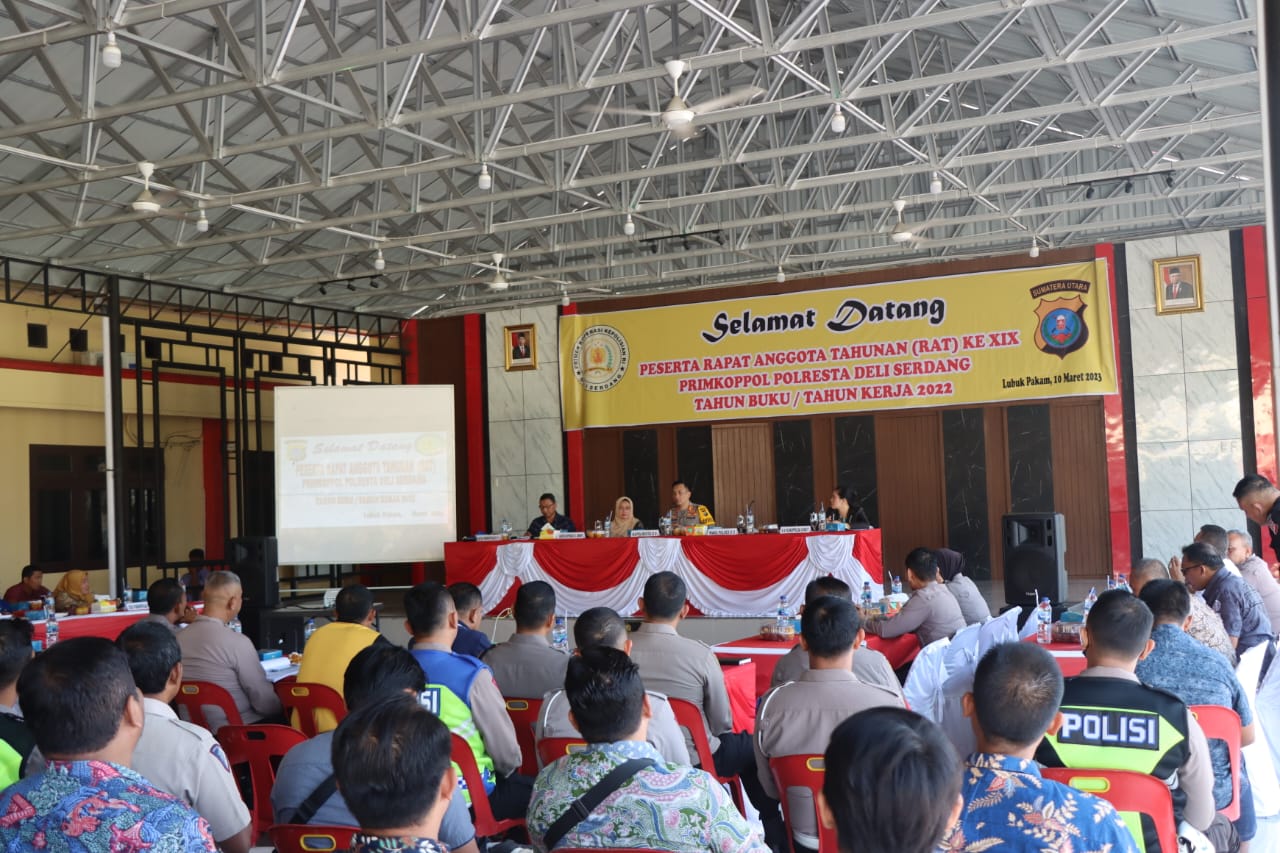 RAT Digelar, Bukti Transfaransi Dan Akuntabilitas Koperasi Primkoppol Polresta Deli Serdang Kepada Anggota