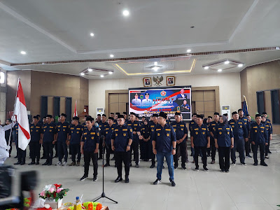 Ketua Karang Taruna Sumut Dedi Dermawan Lantik Pengurus KT Labura