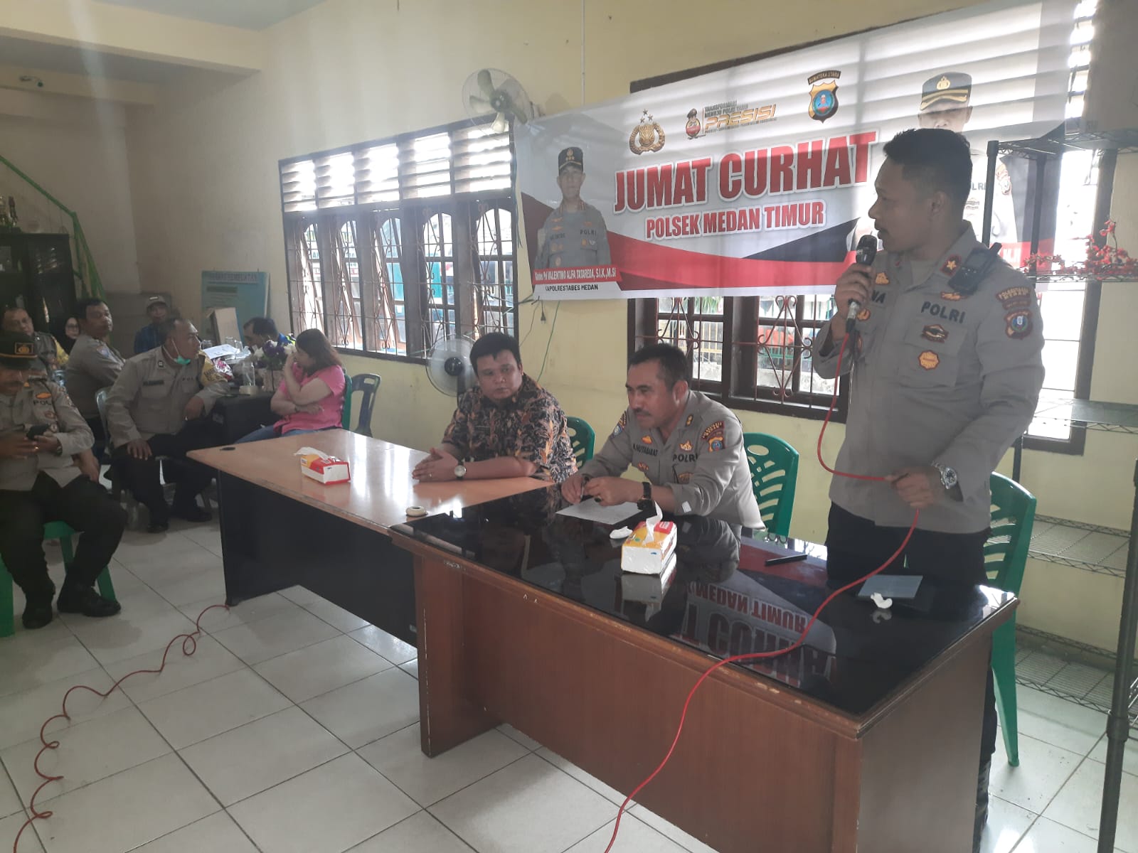 Polsek Medan Timur Giat Jum’at Curhat Mendengar Curhatan Masyarakat