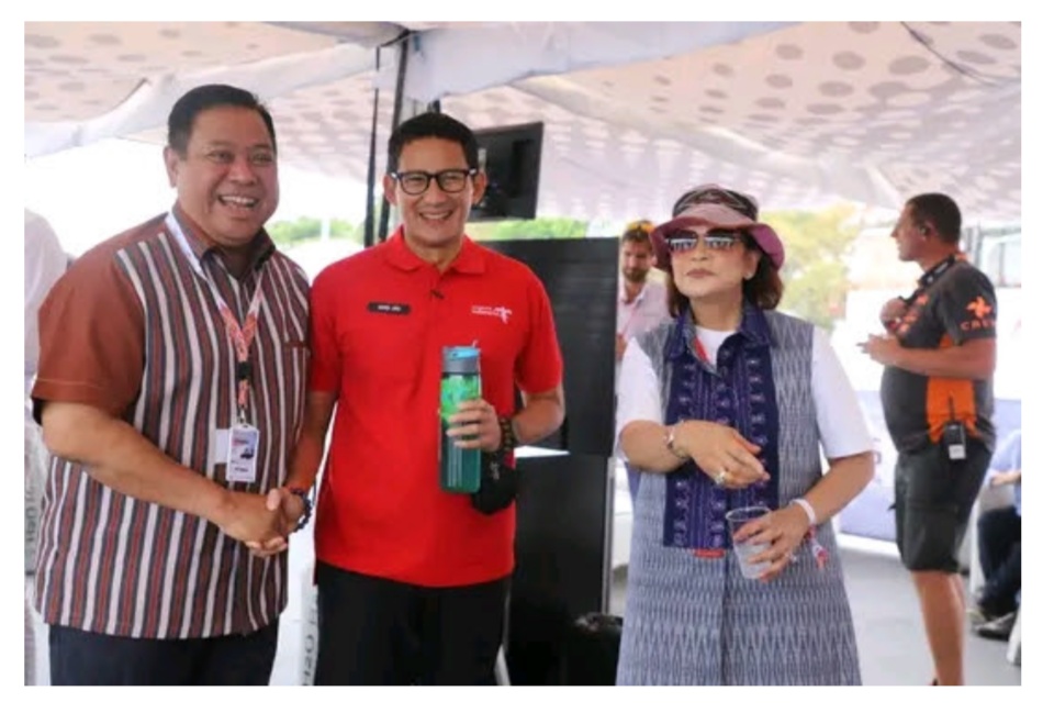 Pertemuan Eddy Berutu Dan Menparekraf Sandiaga Uno Di Ajang F1H20