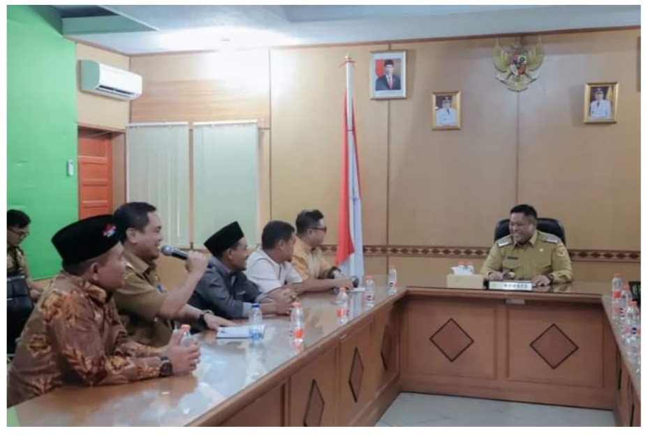 Bupati Dairi Sambut Audensi Panitia Pembangunan Mesjid Ar – Rahman Maha Bunga