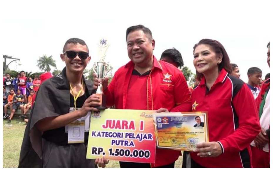 Horas Sitanggang,Juara 1 Marathon 10 KM Depicab Soksi Dairi Di Piala Ekab