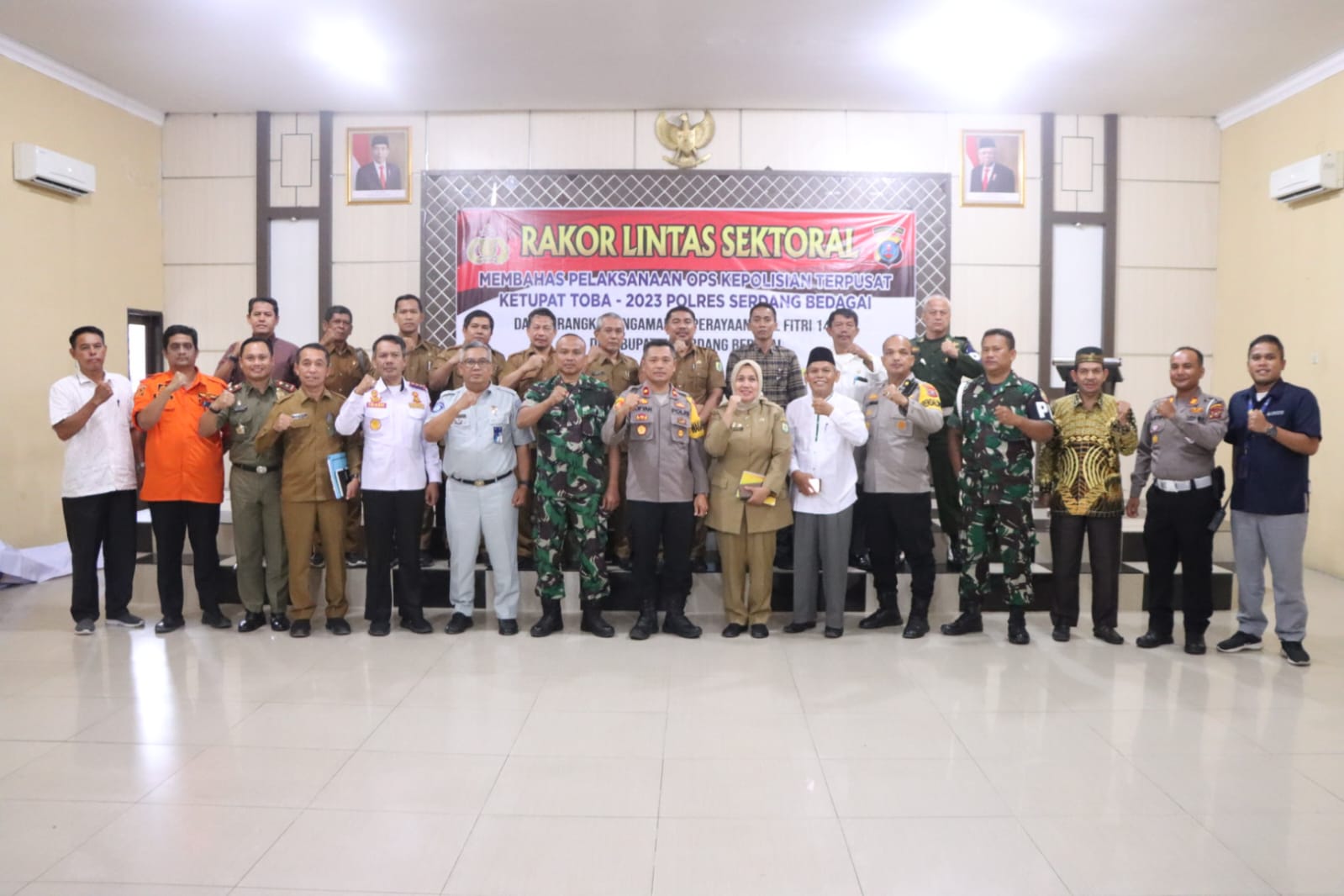 Pengamanan Perayaan Idul Fitri 1444 H Polres Sergai Adakan Rakor Lintas Sektoral Pelaksanaan Ops Kepolisian Terpusat Toba 2023