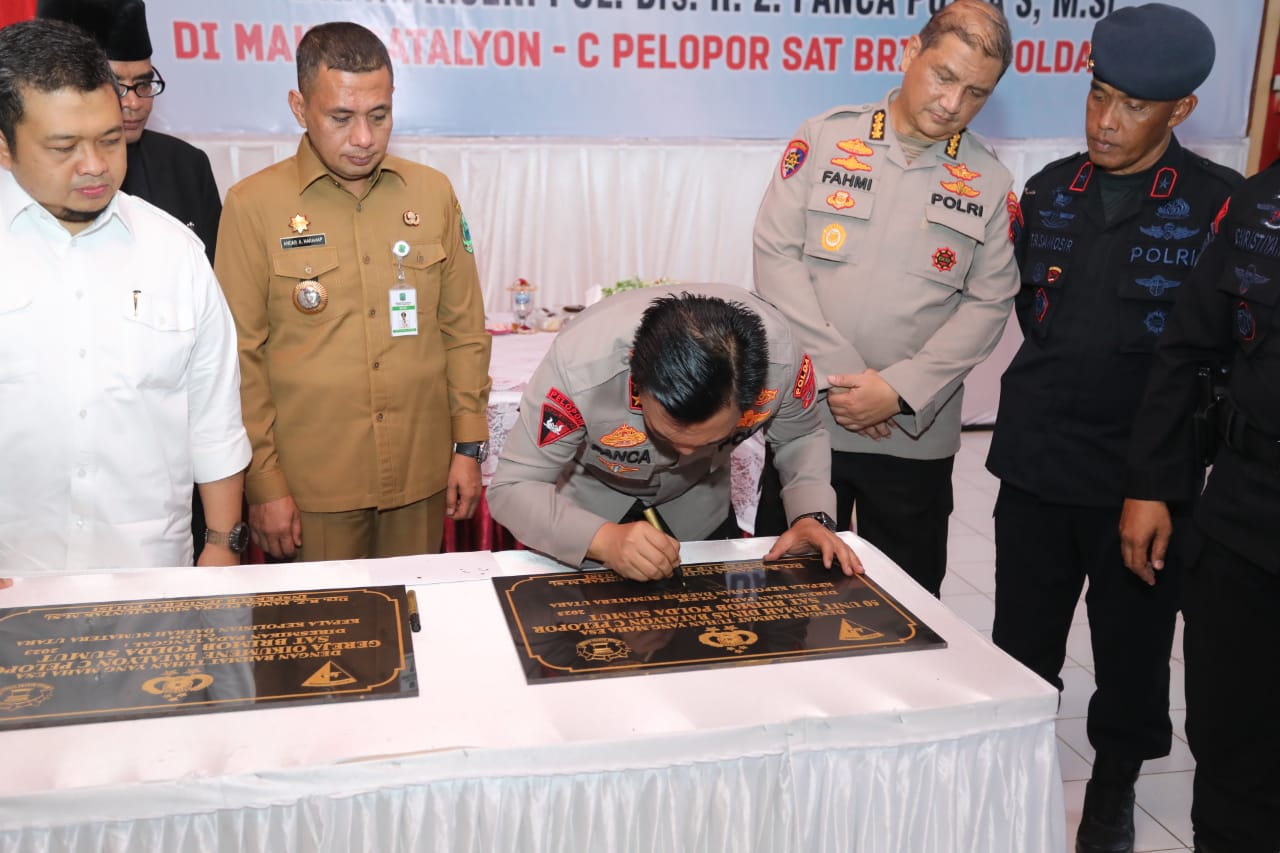 Kapolda Sumut Resmikan 50 Unit Rumah Dinas Batalyon C Pelopor Brimob