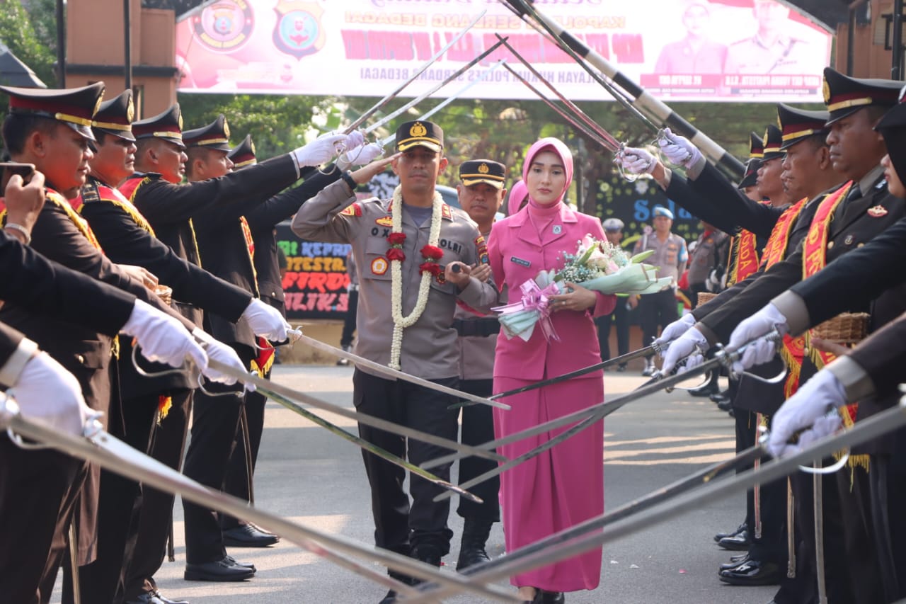 Penyambutan Kapolres Sergai Pejabat Baru Dan Pelepasan Kapolres Sergai Pejabat Lama