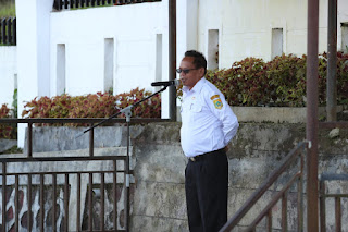 ekda Pakpak Bharat, Jalan Berutu Pimpin Apel Gabungan Aparatur Pemerintah