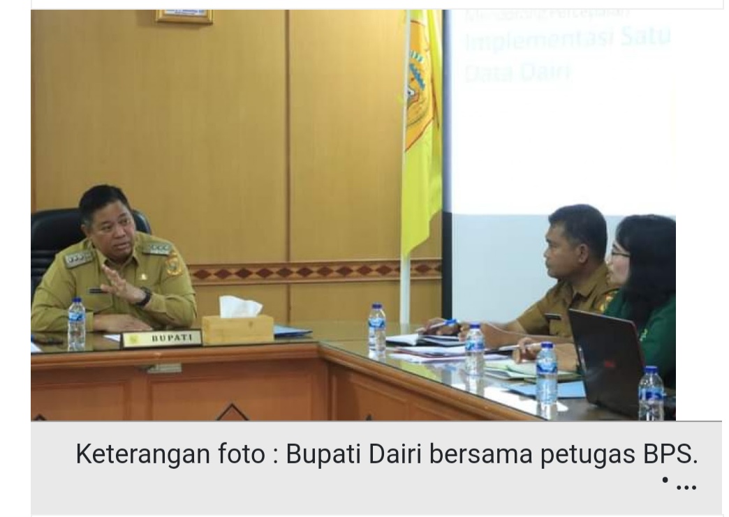 Pemkab Dairi Bekerjasama Pengelolaan Portal Satu Data dan Statistik Sektoral dengan BPS