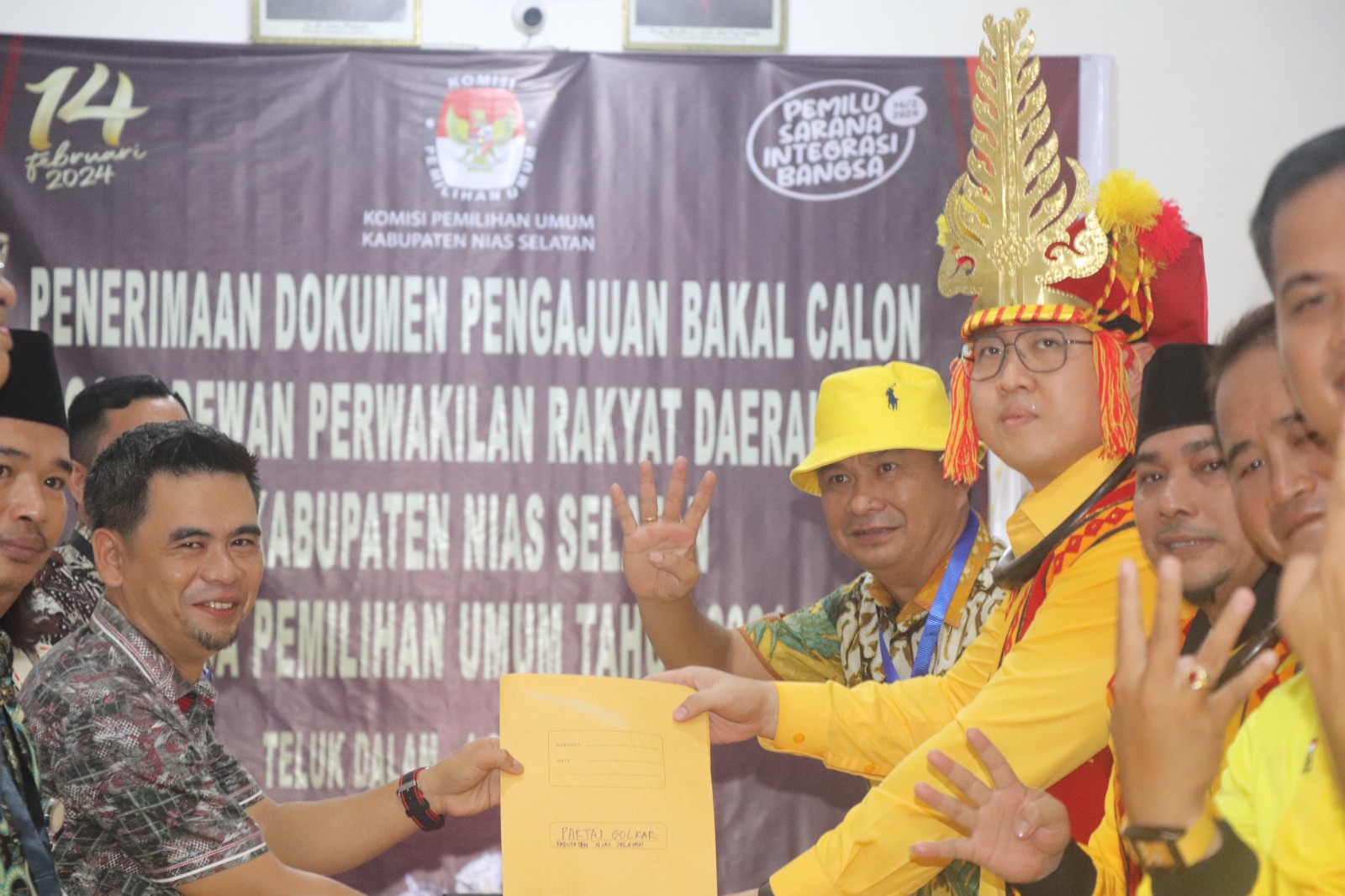 Partai Golkar Nisel Target Juara Usai Berkasnya Dinyatakan KPU Lengkap