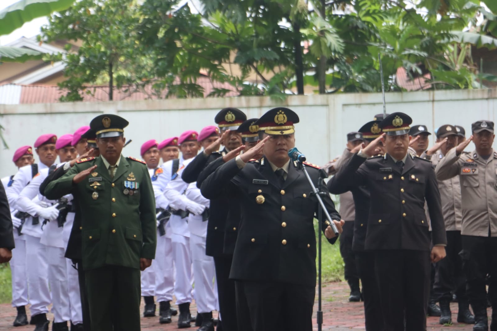 Hari Kebangkitanan Nasional, Kapolres Langkat AKBP Faisal Rahmat HS,SIK, SH, MH Melaksanakan Upacara Ziarah Di TMP Pkl Berandan