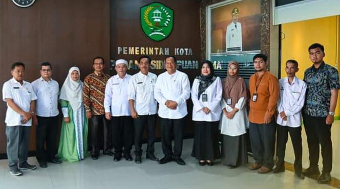 Audiensi di Ruang Kerja Wali Kota Irsan Efendi BPS Sampaikan Akan Lakukan Sensus Pertanian 2023.