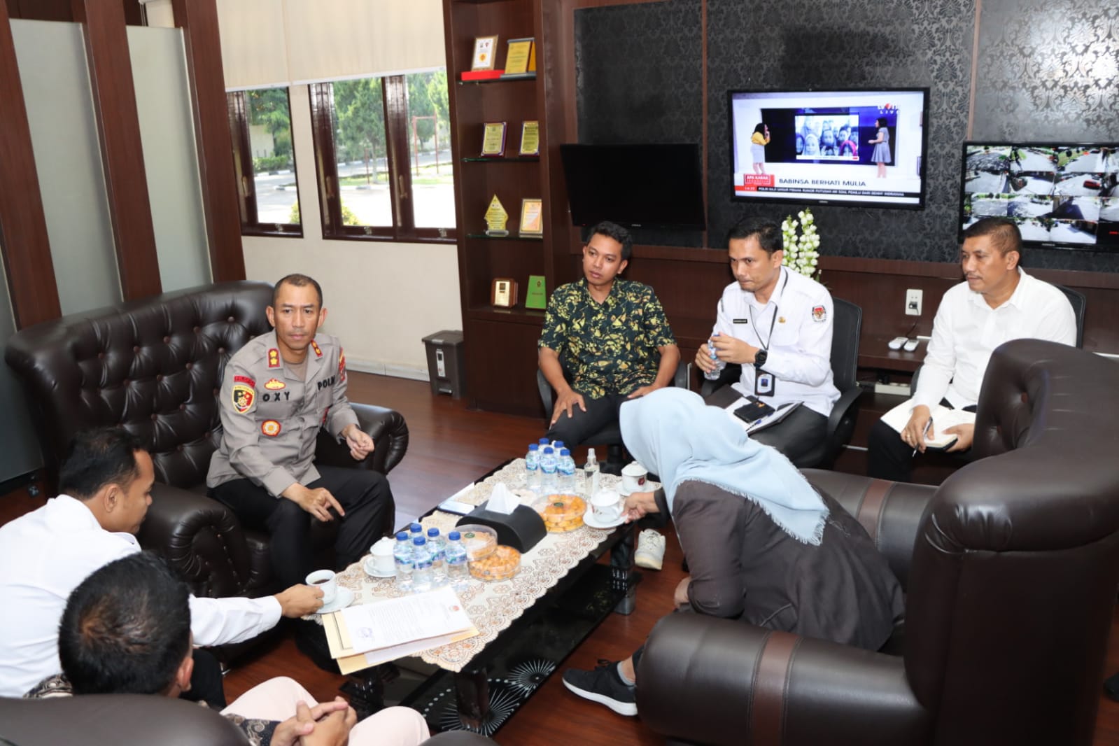 Kapolres Sergai Menerima Kunjungan Audensi Pihak KPU Sergai