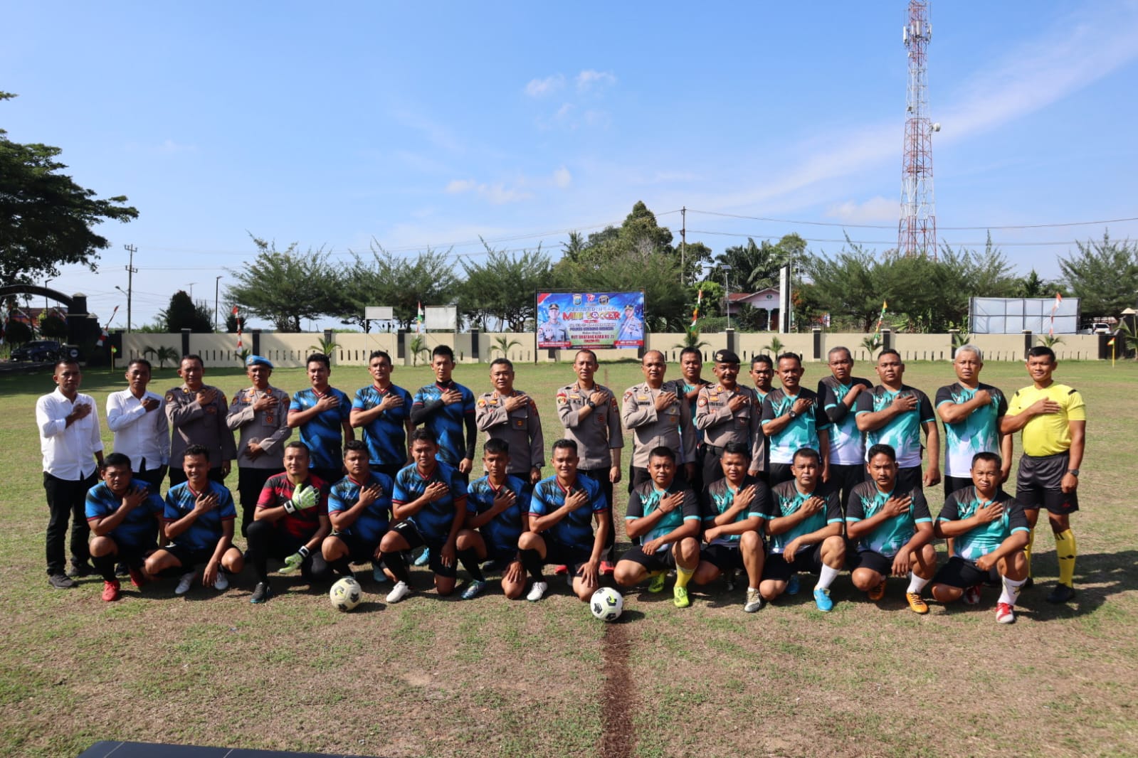 Dalam Rangka HUT Bhayangkara Ke 77 Polres Sergai Buka Pertandingan Mini Soccer Antar Bag, Sat, Size Dan Polsek Jajaran