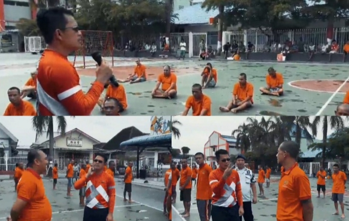 Karutan Kelas I Medan Kumham Sumut, Nimrot Sihotang kontrol kegiatan Mapenaling