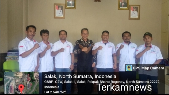 Jelang Pelantikan, Pengurus SMSI Pakpak Bharat Audiensi ke Sekda