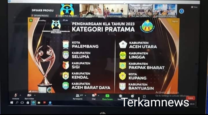 Kabupaten Pakpak Bharat Meraih Anugrah Kabupaten Layak Anak Kategori PRATAMA Tingkat Nasional Tahun 2023