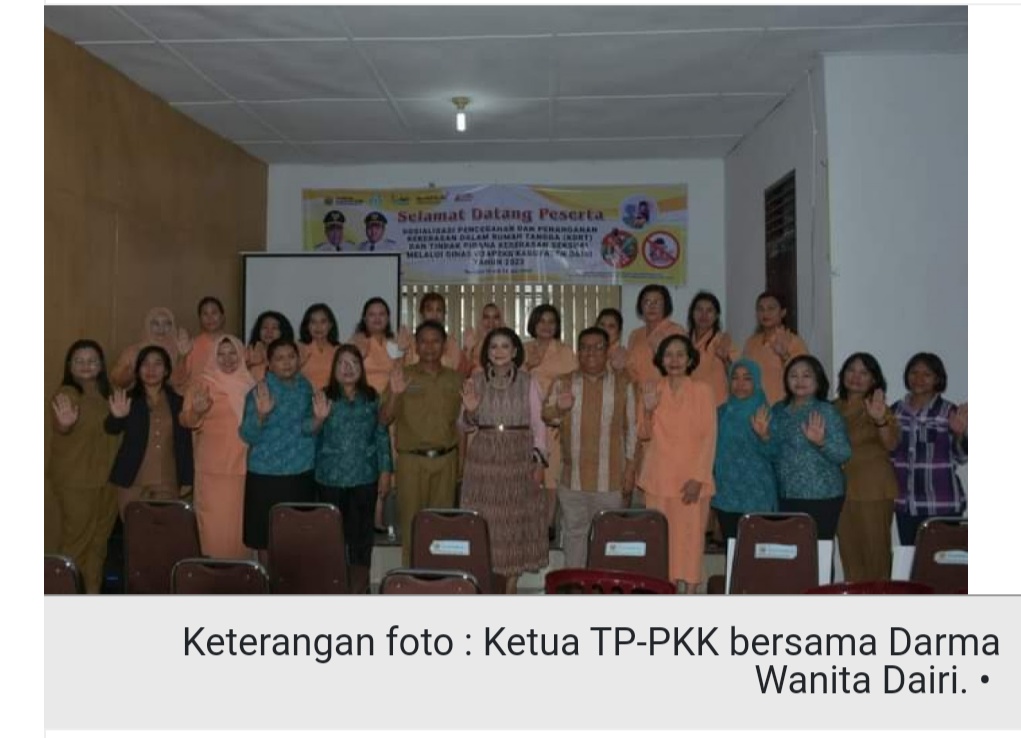 Ketua TP-PKK Dairi Romy Mariani: Hadiri sosialisasi KDRT