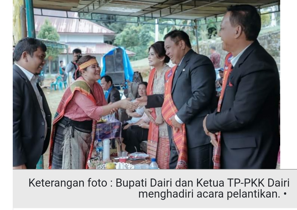 Bupati Dairi Hadiri Pelantikan Pengurus Pomparan Raja Naiambaton