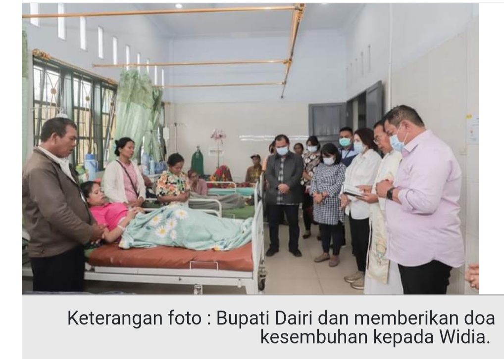 Bupati Dairi Doakan dan Berangkatkan Pasien Kanker Berobat ke RSCM Jakarta