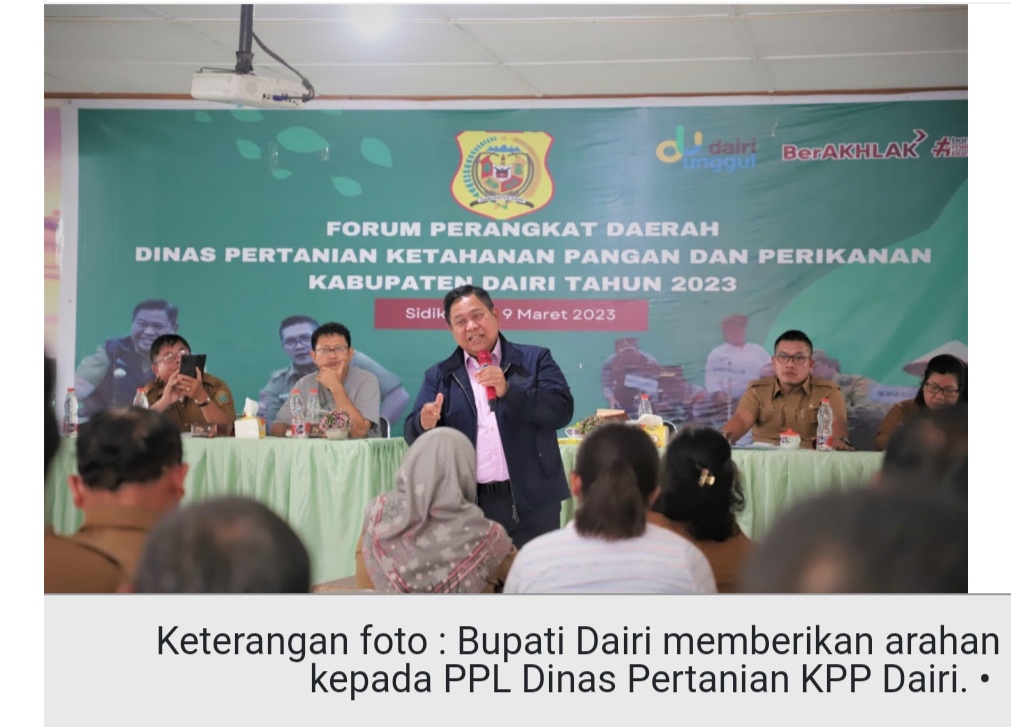 Bupati Dairi Minta PPL Transfer Ilmu dan Jadi Agen Perubahan Sektor Pertanian