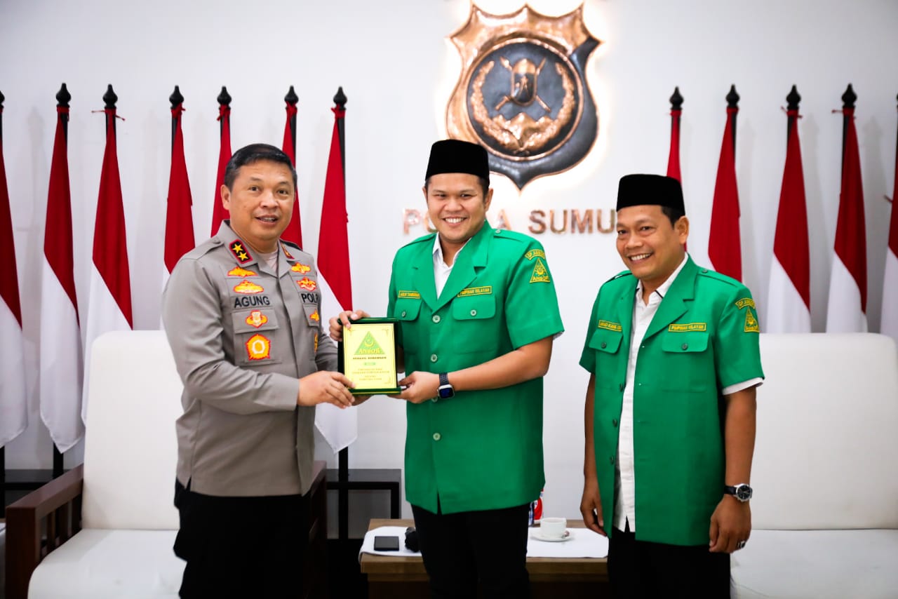 Silaturahim PW Anshor Bersama Kapolda Sumut, Membangun Peradaban Menguatkan Hubungan Sesama Manusia