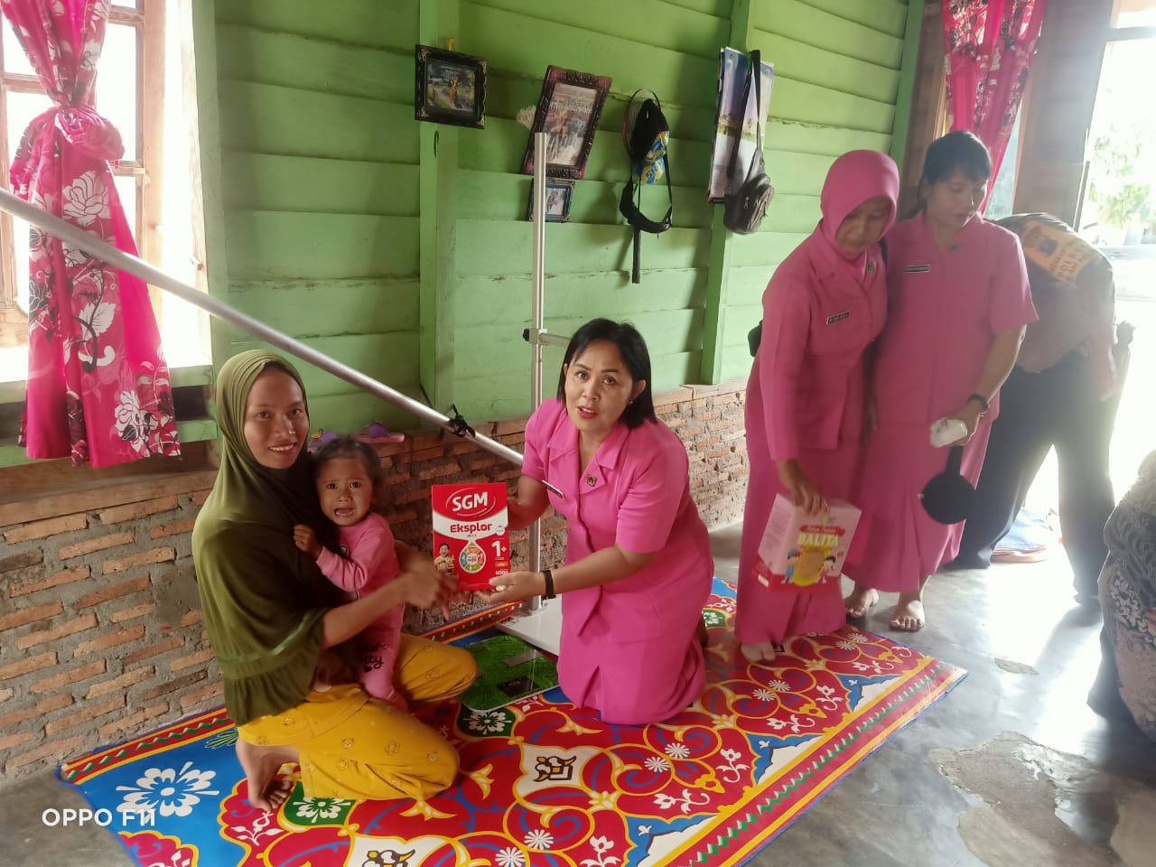 Polsek Bilah Hilir Peduli Stunting