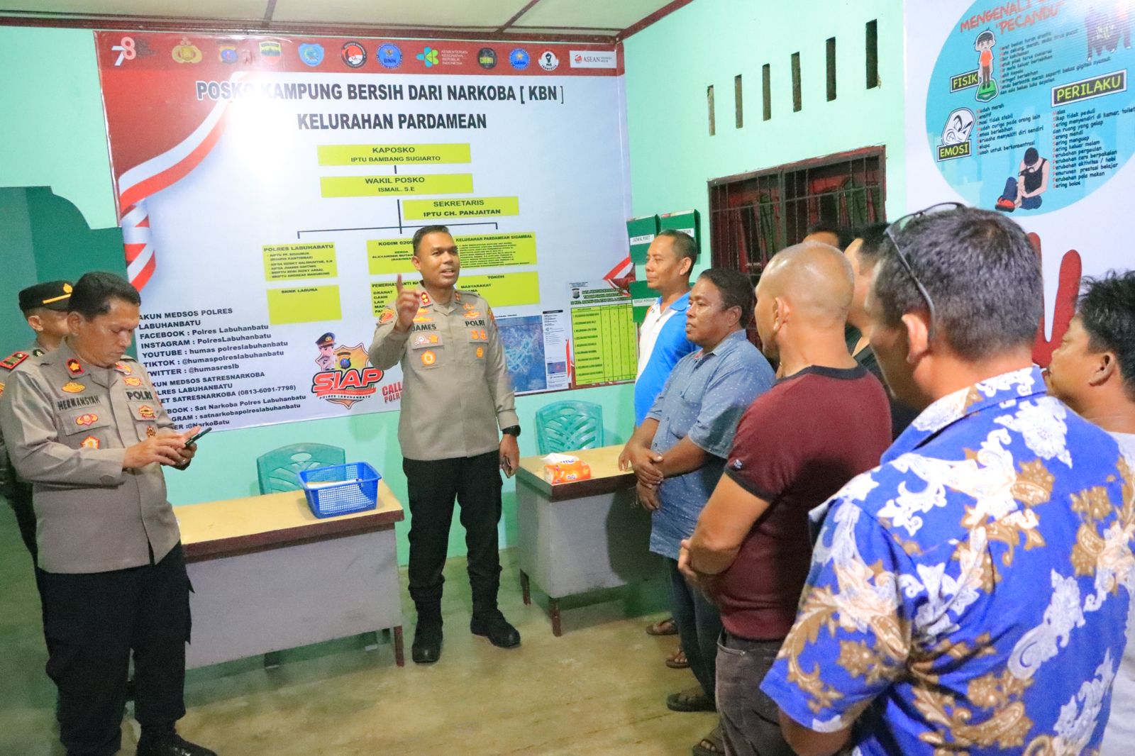 12 Kampung Bebas dari Narkoba (KBN) dibentuk oleh Polres Labuhanbatu Polda Sumut