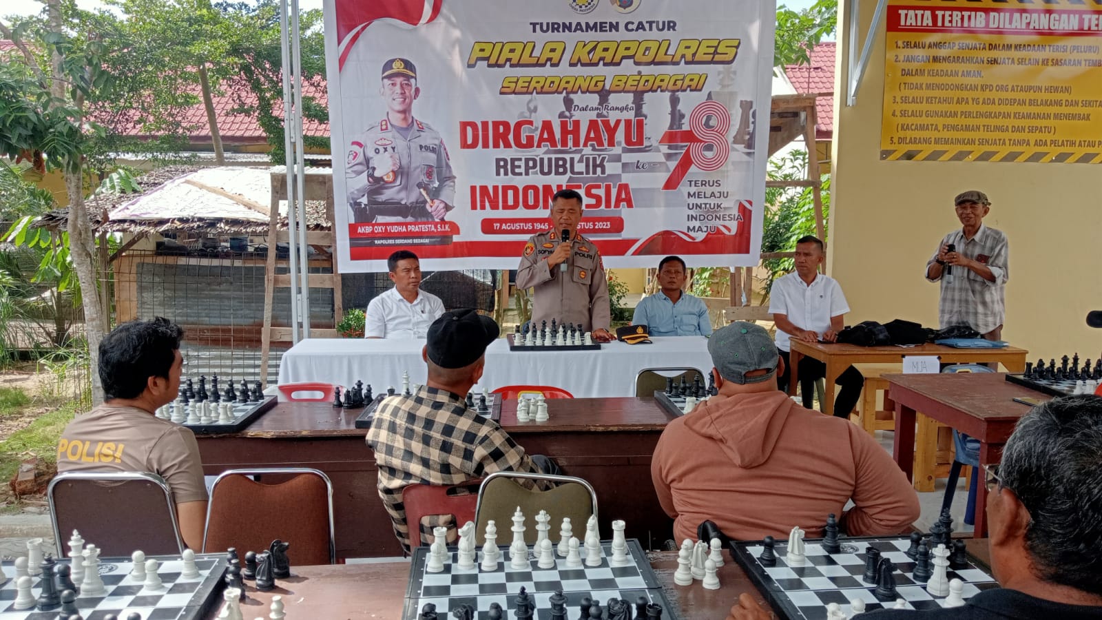 Turnamen catur piala Kapolres Serdang Bedagai