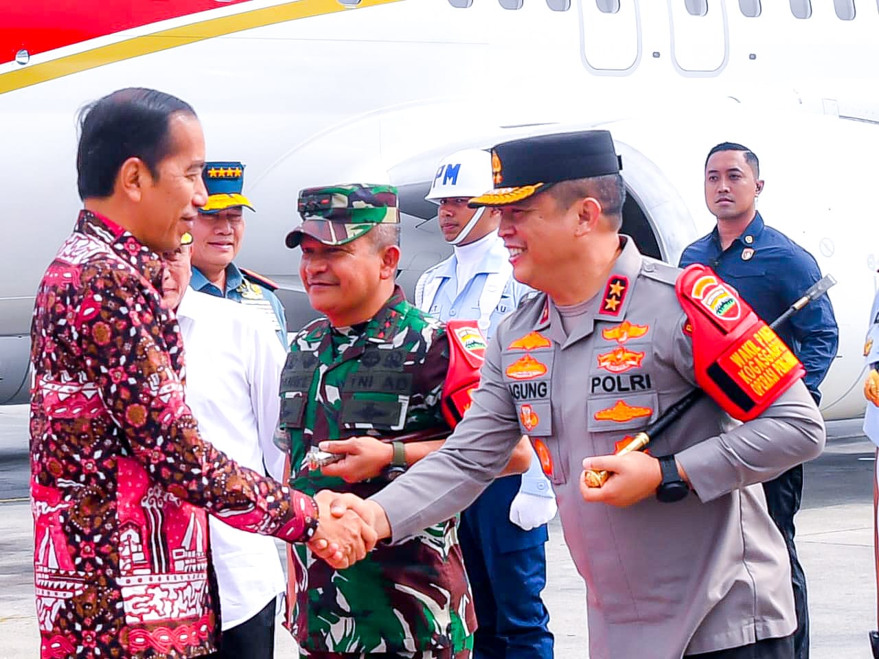 Kapolda Sumut Sambut Kunker Presiden Jokowi di Sumut