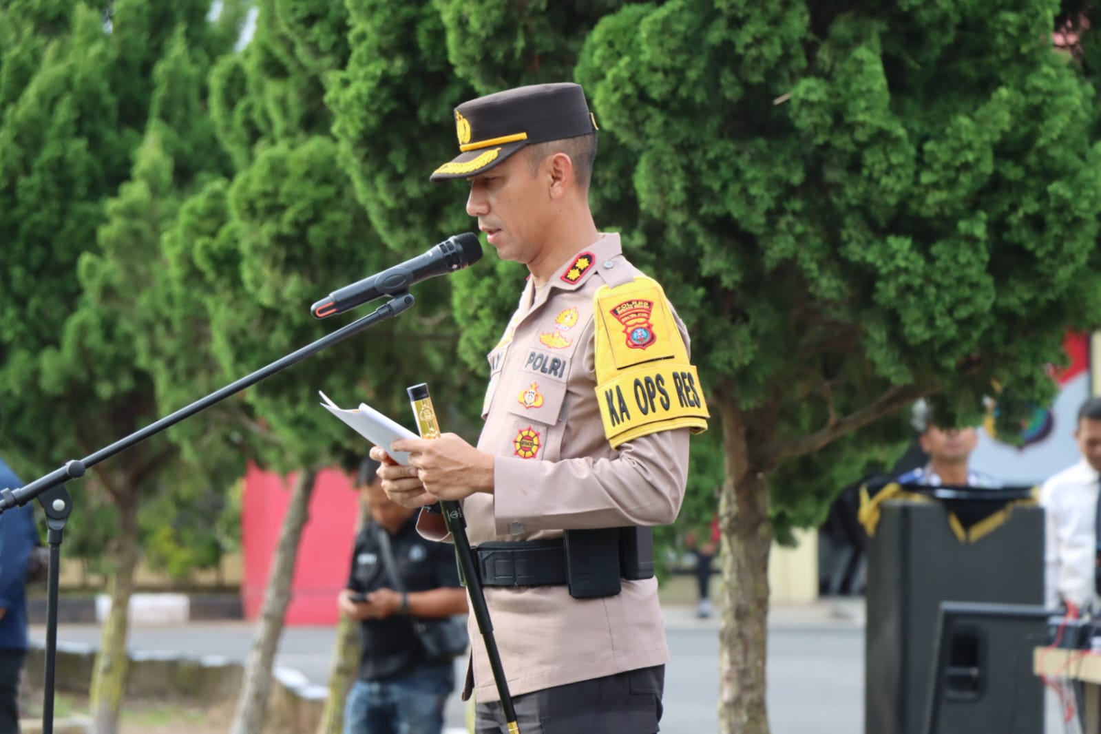 Kapolres Sergai Pimpin Apel Gelar Pasukan Ops Zebra Toba 2023
