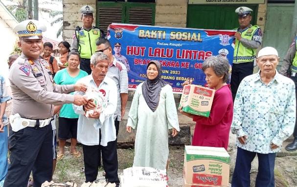 Satlantas Polres Serdang Bedagai Menyambut HUT Polantas Bhayangkara ke 68 Tahun