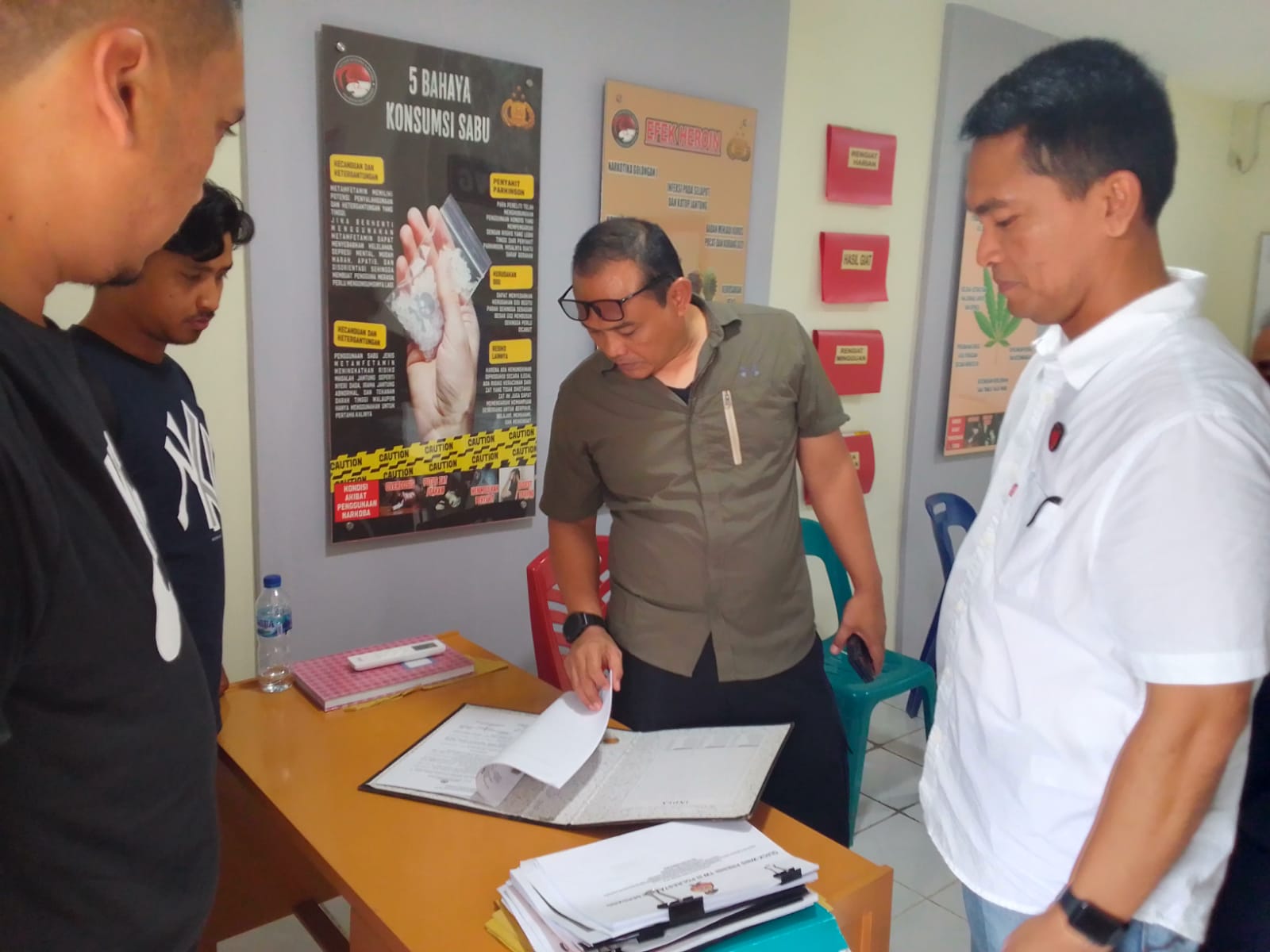 Polresta Deli Serdang laksanakan Penyuluhan Narkoba dan gelar Penilaian Kampung Bebas Narkoba dari Wadirnarkoba Poldasu