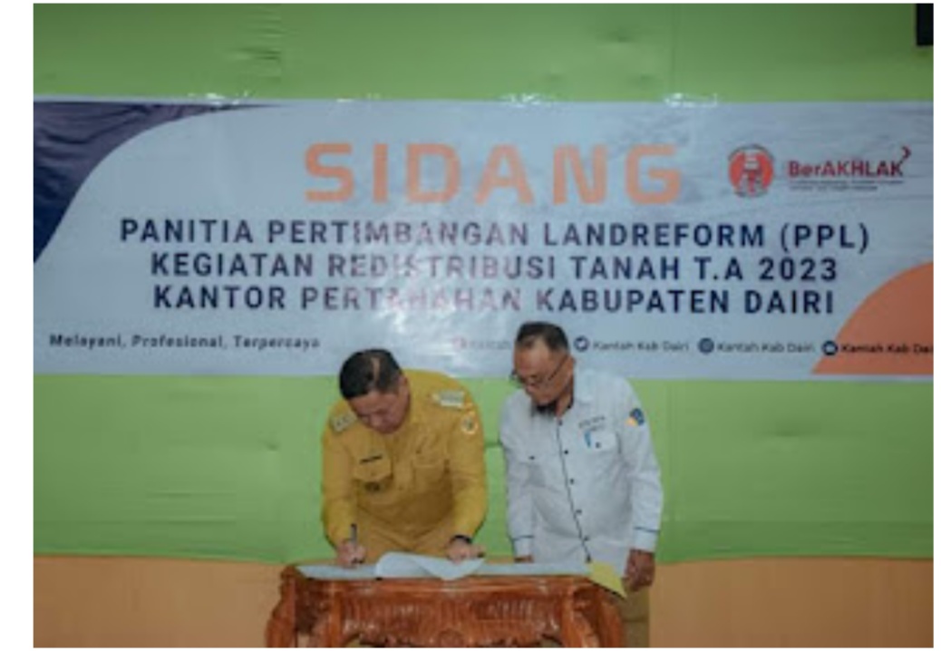 Bupati Dairi Minta BPN Lakukan Penataan Lebih Spesifik Terhadap Tanah Warga