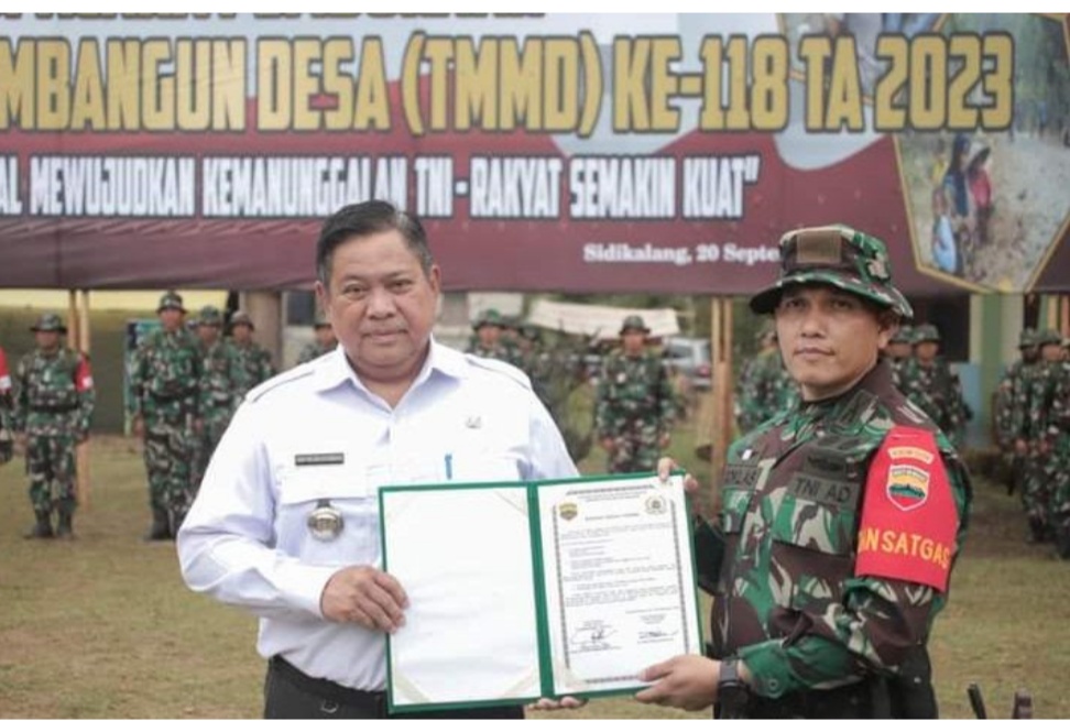 Pembukaan TMMD di Desa Sungai Raya, Bupati Eddy Berutu Dan Dandim 0206 Dairi di Apresiasi Masyarakat