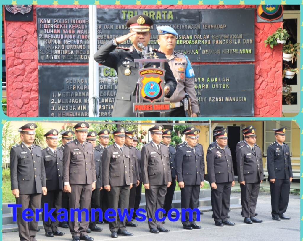 Kapolres Binjai Sebagai Inspektur Upacara Pada Hari Kesaktian Pancasila Tahun 2023