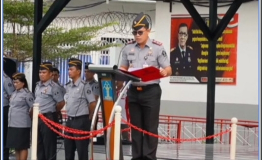 Rutan Kelas I Medan Kanwil Kemenkumham Sumut, Laksanakan Upacara Peringatan Hari Kesaktian Pancasila Tahun 2023