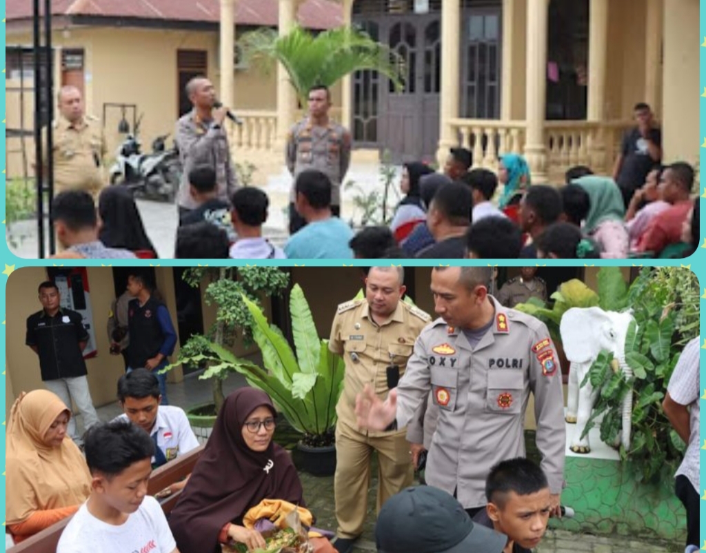 Kapolres Sergai Laksanakan Press Release Berikan Arahan Serta Bimbingan Kepada Orang Tua Dan Anak-Anak Terlibat Geng Motor