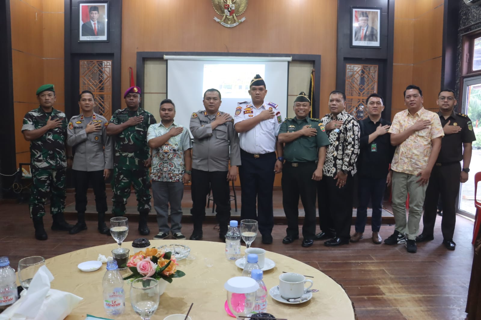 Polres Langkat melaksanakan Kegiatan Teknis dan Taktis Tactical Floor Game (TFG) Ops Mantap Brata Toba Tahun 2023