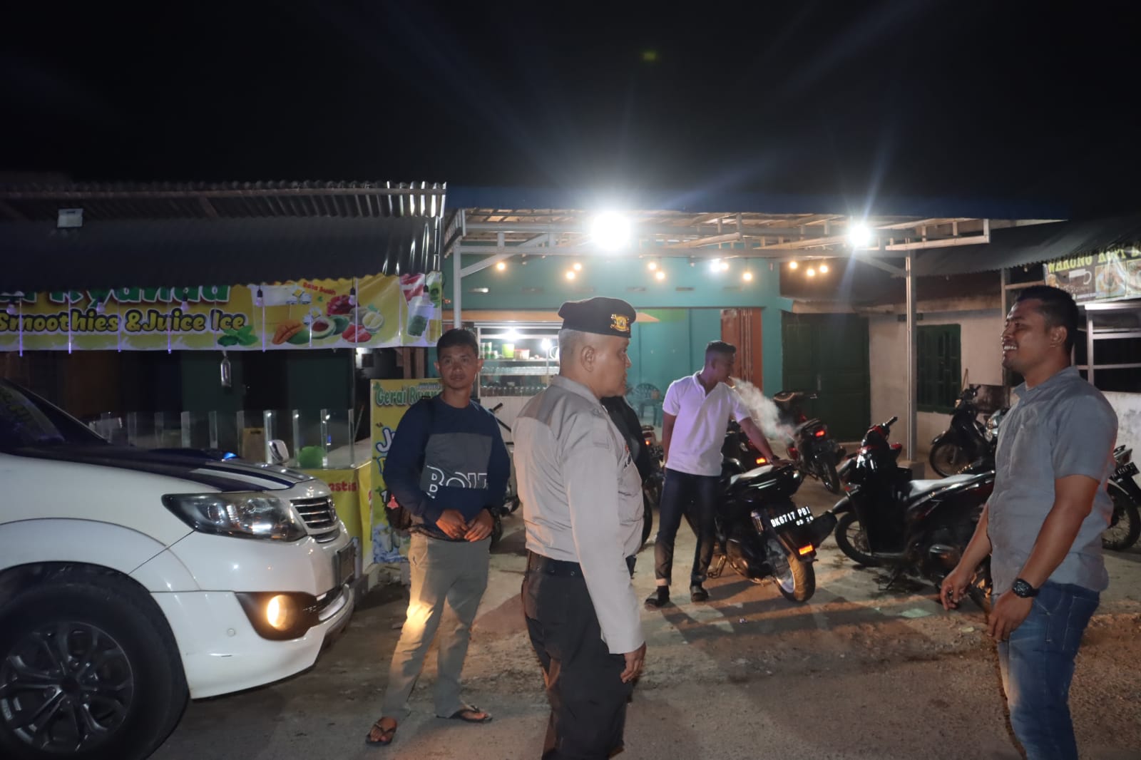 Polres Langkat melaksanakan Patroli Blue light untuk Ciptakan Ruang Aman dan nyaman di Ruang Publik