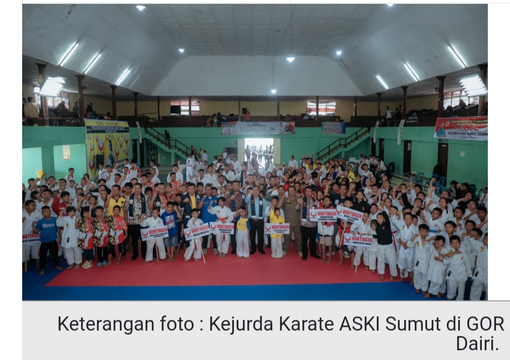 Buka Kejurda Karate ASKI Sumut, Pj Sekda Dairi : Ini Menjadi Aset Penting Bagi Dairi