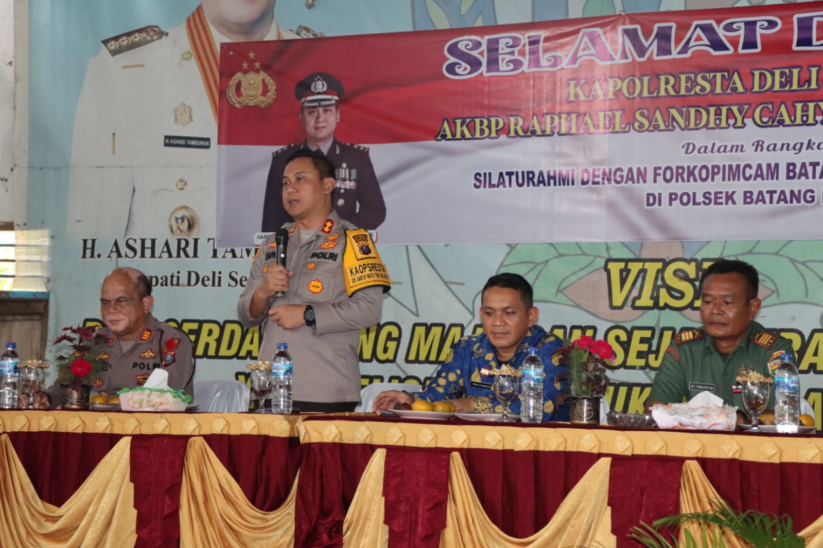 Jalin Silaturahmi Kepada Para Tokoh, Kapolresta Deli Serdang Gelar Cooling System Jelang Pemilu 2024