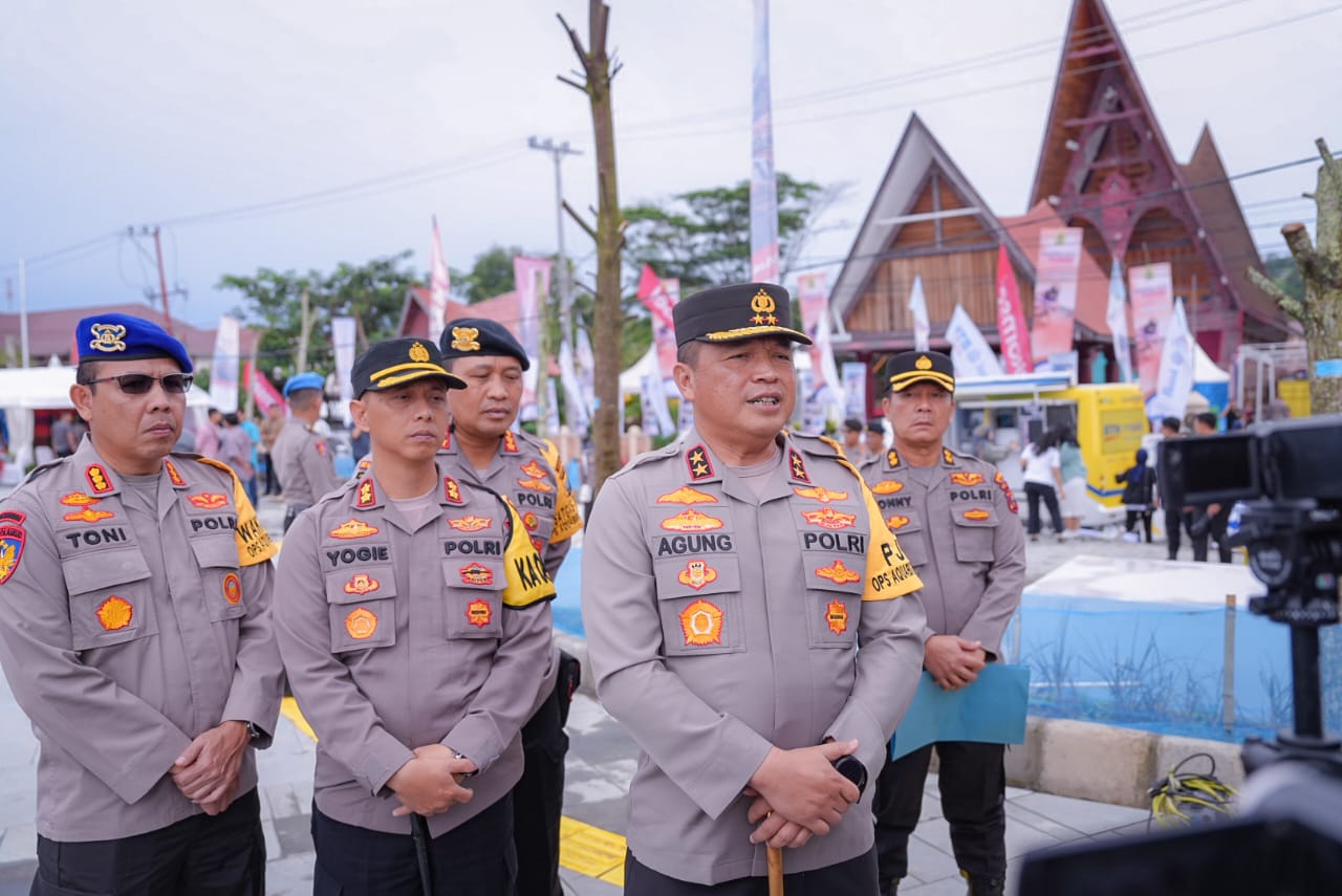 Kapolda Sumut Tinjau Langsung Jalur Race Aquabike Jetski Danau Toba, Sebar 1980 Personel di Seluruh Titik