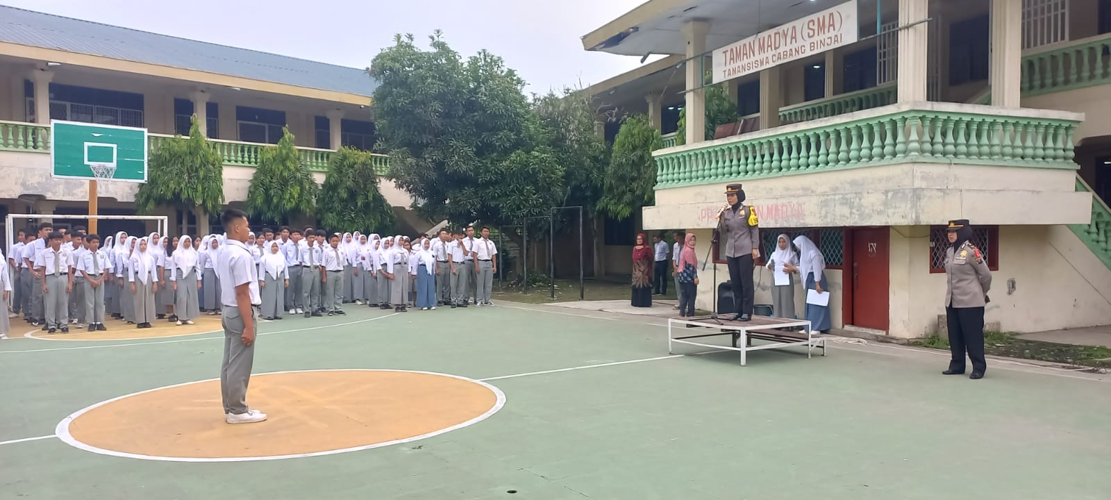 Sat Binmas Polres Binjai Lakukan Himbauan Dan Bimbingan Serta Penyuluhan Kepada Para Pelajar Yang Ada Di Wilayah Hukum Polres Binjai