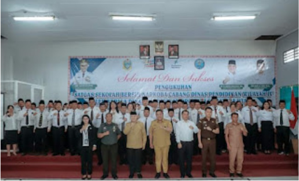 Pengukuhan Satgas Sekolah Bersih Narkoba, Bupati Dairi: Mari Selamatkan Anak Bangsa