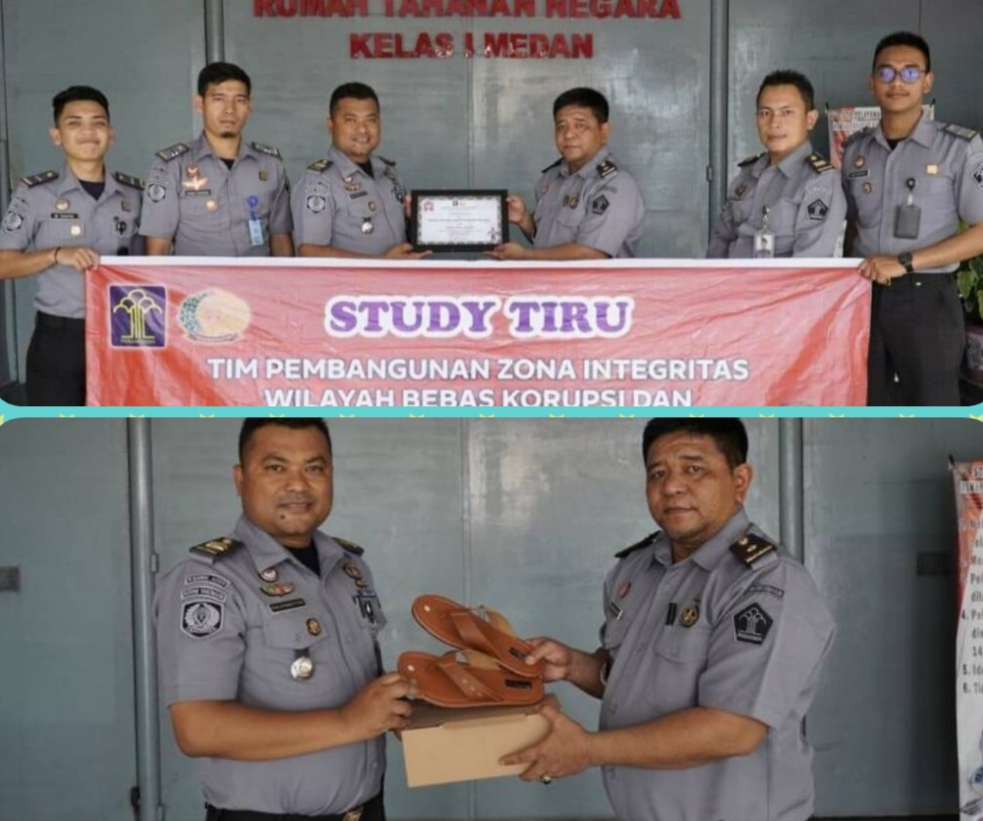 Rutan Kelas I Medan Kumham Sumut Terima Kunjungan Studi Banding Tim Pembangunan ZI WBK/WBBM Rutan Kelas II B Takengon