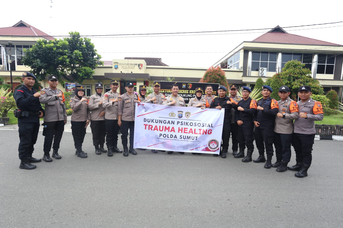 Polda Sumut Turunkan Tim Trauma Healing ke Humbahas