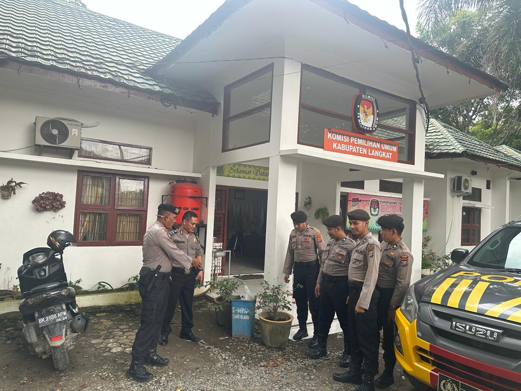 Cipta Kondisi Pemilu Aman Dan Damai, Jajaran Polres Langkat Tingkatkan Patroli Dialogis