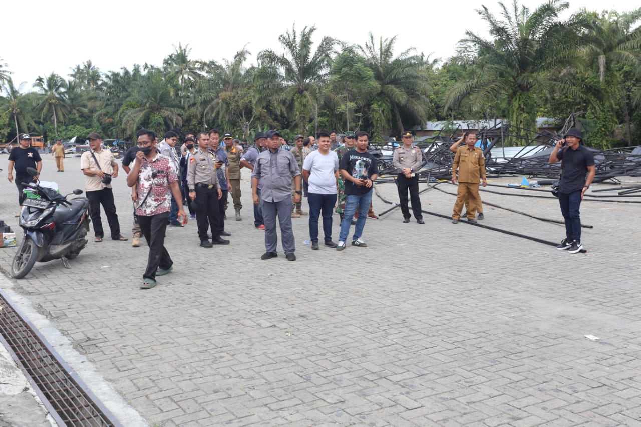 Tim Gabungan Ratakan Bangunan Key Garden Sarang Peredaran Narkoba