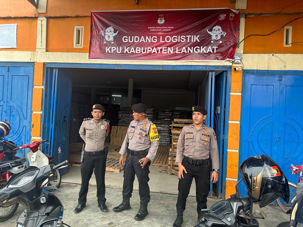 Cipta Kondisi, Polisi Giat Patroli Dialogis Ke KPU Dan Bawaslu Kabupaten Langkat Jelang Pemilu 2024