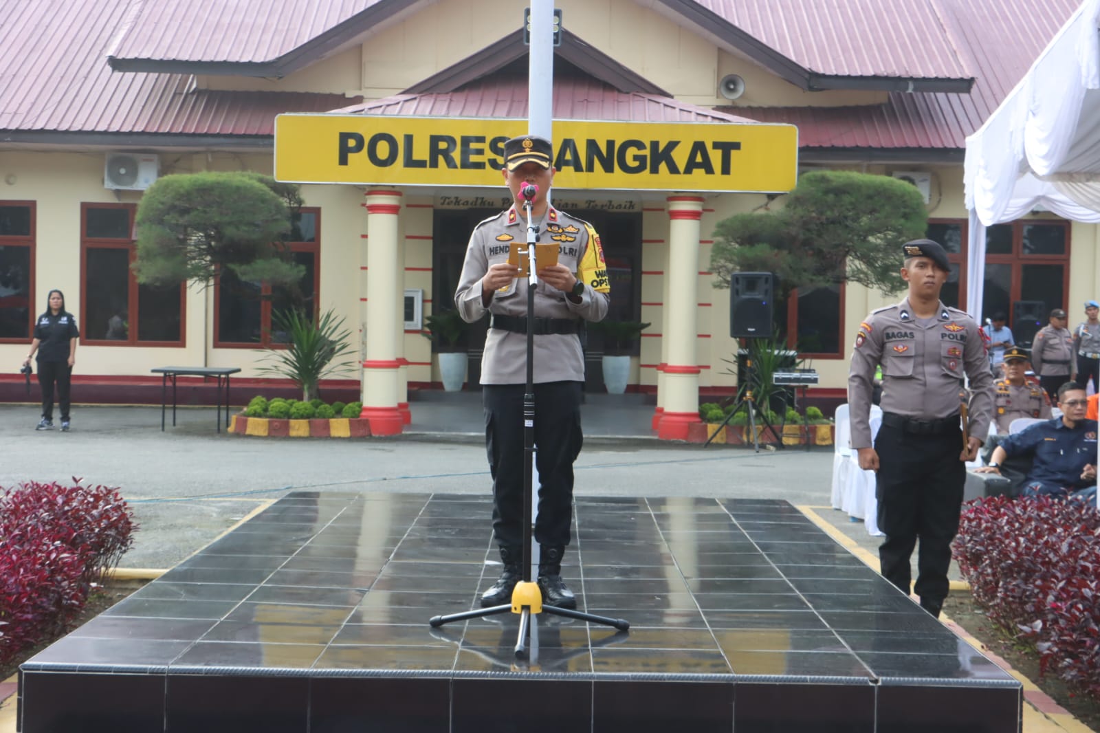 Polres Langkat : Gelar Apel Pasukan Operasi Kepolisian Terpusat Lilin Toba – 2023