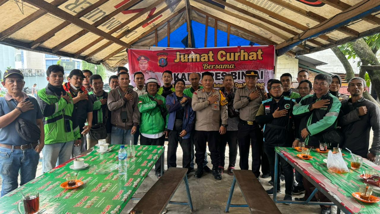 Kapolres Binjai Kembali Bertatap Muka Dengan Ojol